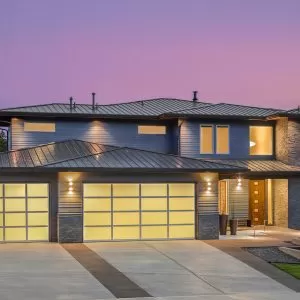 Luxury home emphasis garage