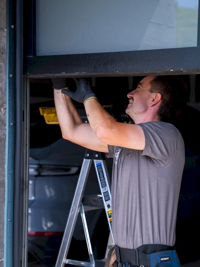 Modern garage door installation example relevant to Iron County homeowners
