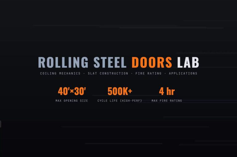 Rolling Steel Doors: An Interactive Engineering Lab