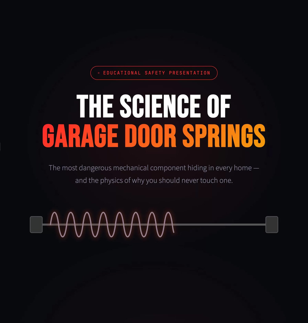 The Science of Garage Door Springs: An Interactive Safety Guide